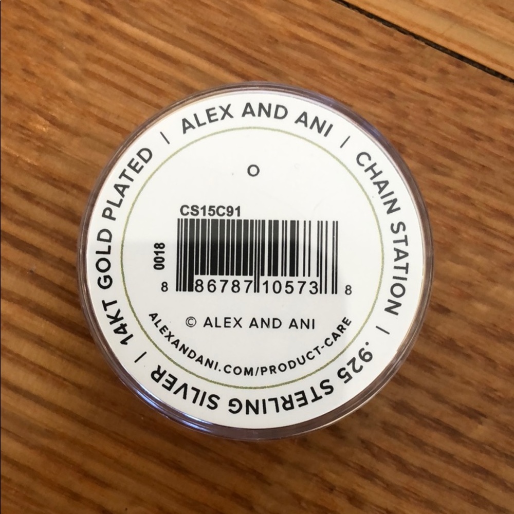Alex and ani O necklace charm 14k gold plated - Picture 2 of 2